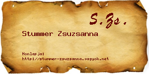 Stummer Zsuzsanna névjegykártya