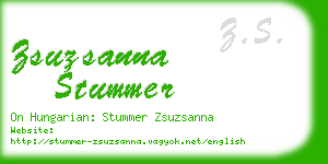 zsuzsanna stummer business card